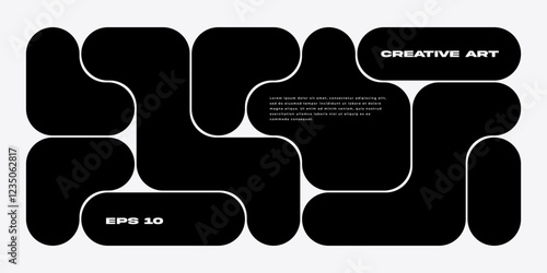 Geometric blob pattern design. . Abstract Background with Liquid Bubble Shapes.