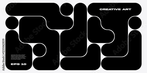 Geometric blob pattern design. . Abstract Background with Liquid Bubble Shapes.
