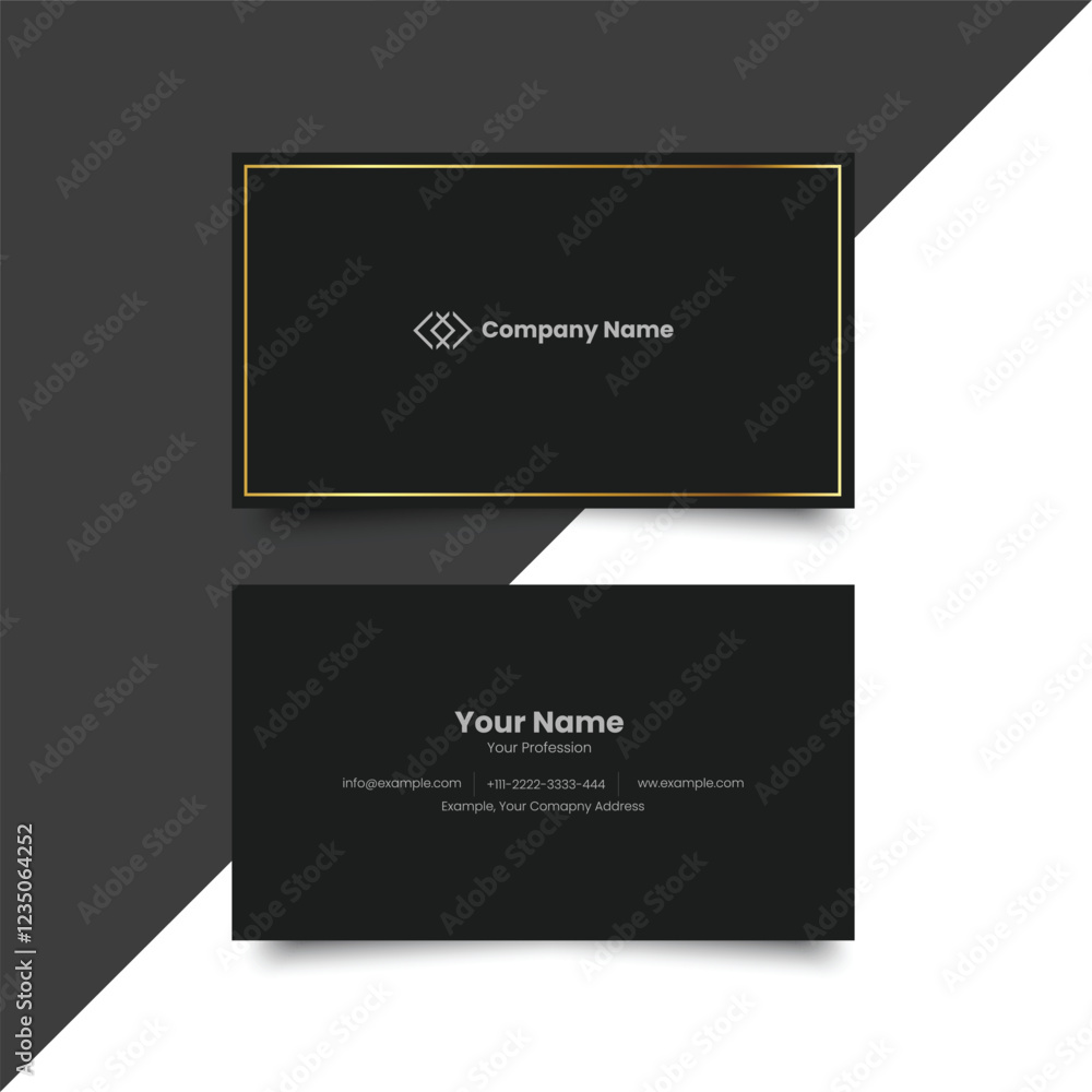 Simple Business Card Layout. creative modern name card and business card. Clean Design. corporate design template, Clean professional business template, visiting card. Minimal design. Elegant design