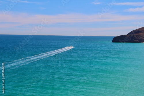 Wallpaper Mural Boat escaping to an Island Torontodigital.ca