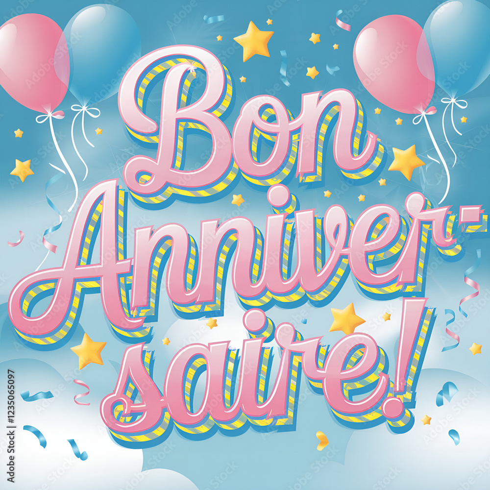 Fototapeta premium bon anniversaire