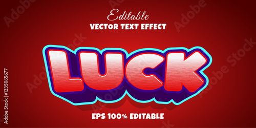 Luck text effect
