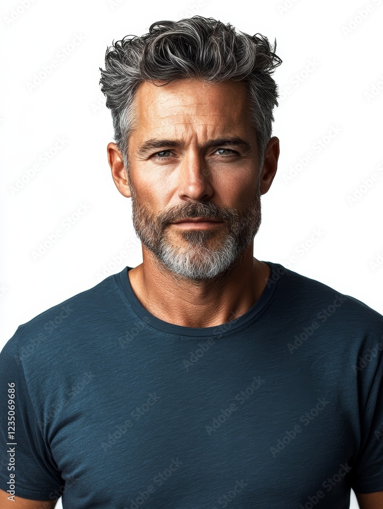 Confident Mature Man in Studio for Professional Portraits Confident Mature Man in Studio for Professional Portraits