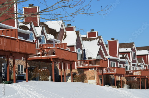 ski resort in winter