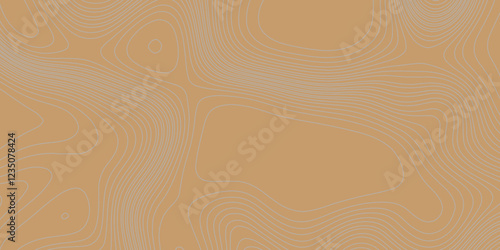 Grey curve line color background topography contour map relief land texture art, abstract contour line style geodesy geographic mountain topography vintage outdoors style seamless pattern background.