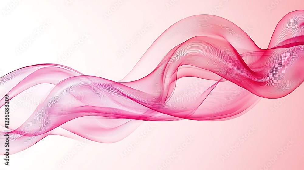 Abstract Pink Wave Flowing Design Abstract Pink Wave Flowing Design