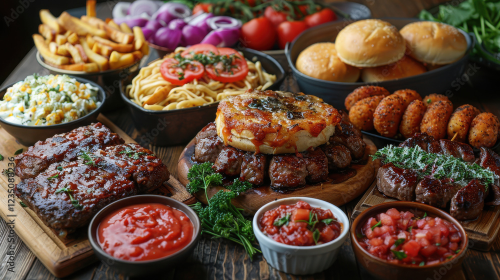 Very tasty and appetizing-looking hot dishes. Very tasty and appetizing-looking hot dishes.