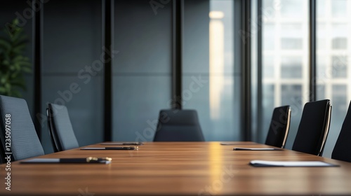 Wallpaper Mural Modern boardroom atmosphere with glass walls and natural lighting Torontodigital.ca