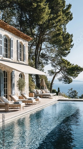 Mediterranean villa with infinity pool and sea view