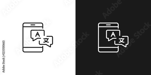 Phone translator. Translating by phone. Mobile translating app. Online service for better communication. Different languages. Vector
