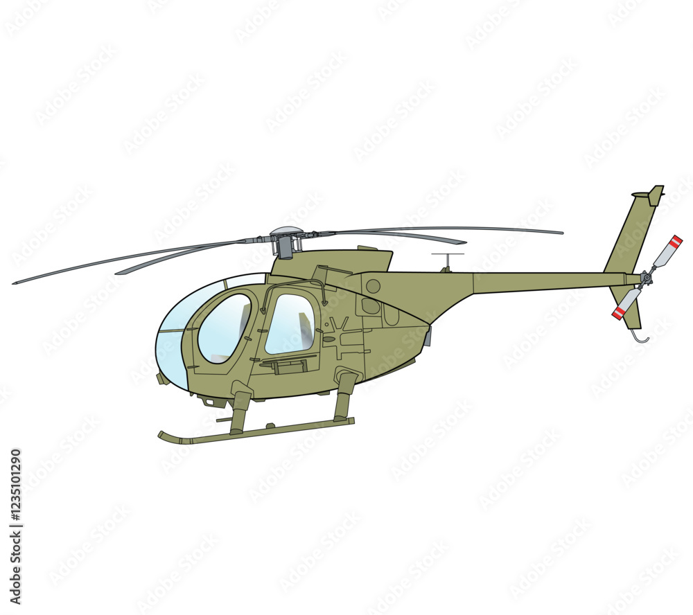 Foto Leichter Militärhubschrauber
