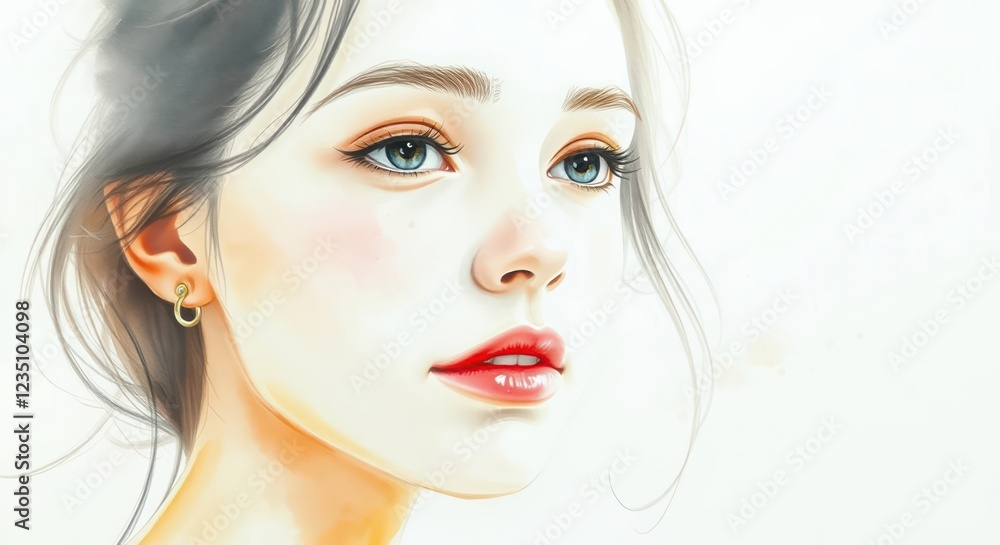 Woman praying to god color pencils art, Beautiful girl in faith Woman praying to god color pencils art, Beautiful girl in faith