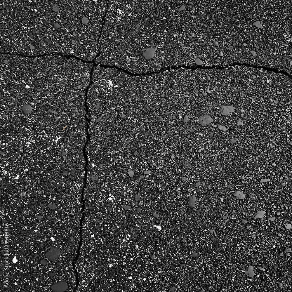 Obraz premium asphalt texture, black earth texture, volcanic earth texture, for visualization, generative AI