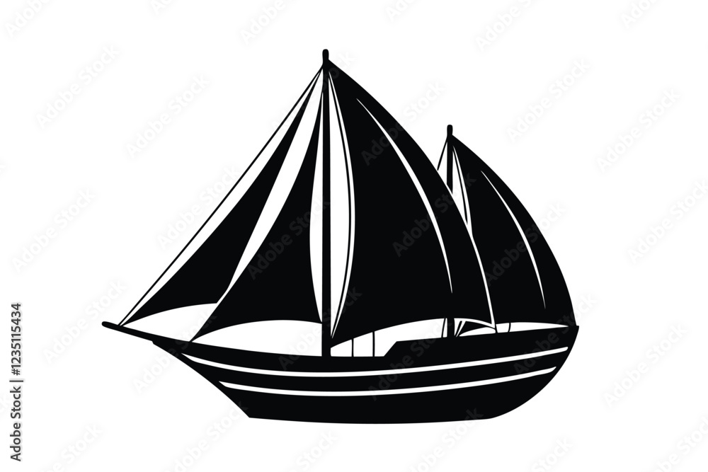 Fototapeta premium ship isolated on white