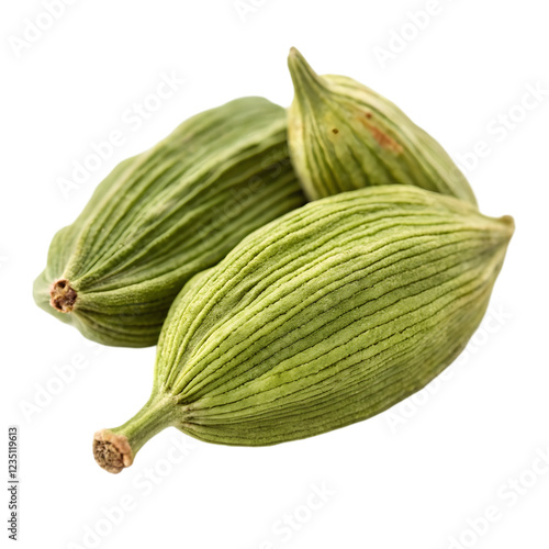 Wallpaper Mural Cardamom pods isolated on white green cardamon se Torontodigital.ca