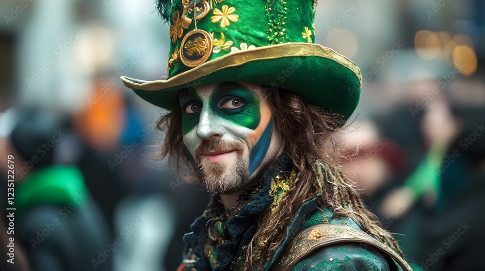 St Patrick's Day Parade in a big city St Patrick's Day Parade in a big city