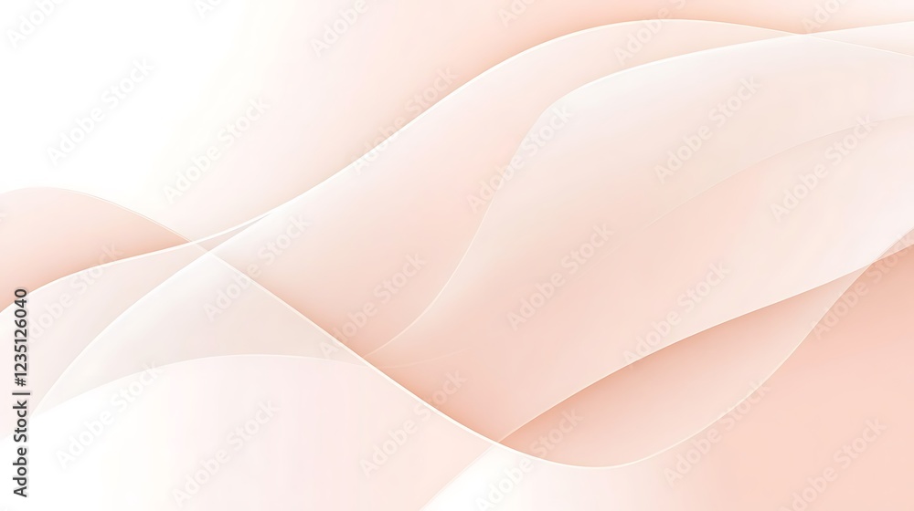 Abstract Peach and White Wave Design Abstract Peach and White Wave Design