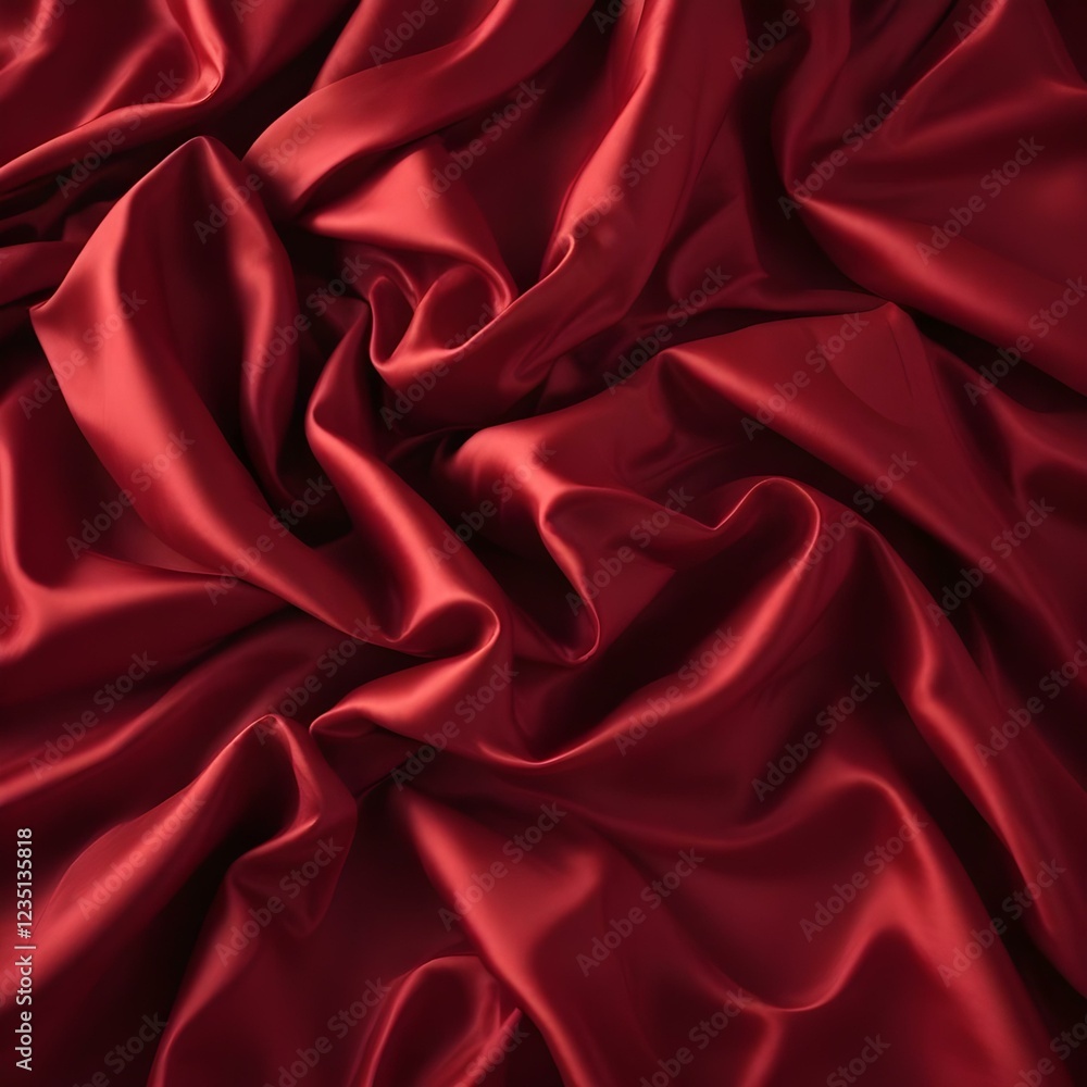 Obraz premium Tela satinada arrugada con pliegues y sombras espectaculares, creando una textura sensual y lujosa
