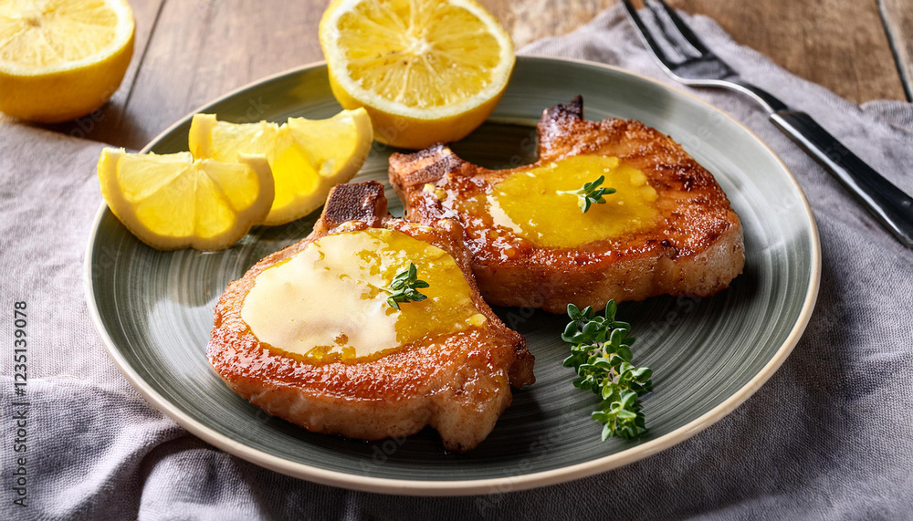 golden brown baked pork chops with tangy lemonade glaze golden brown baked pork chops with tangy lemonade glaze