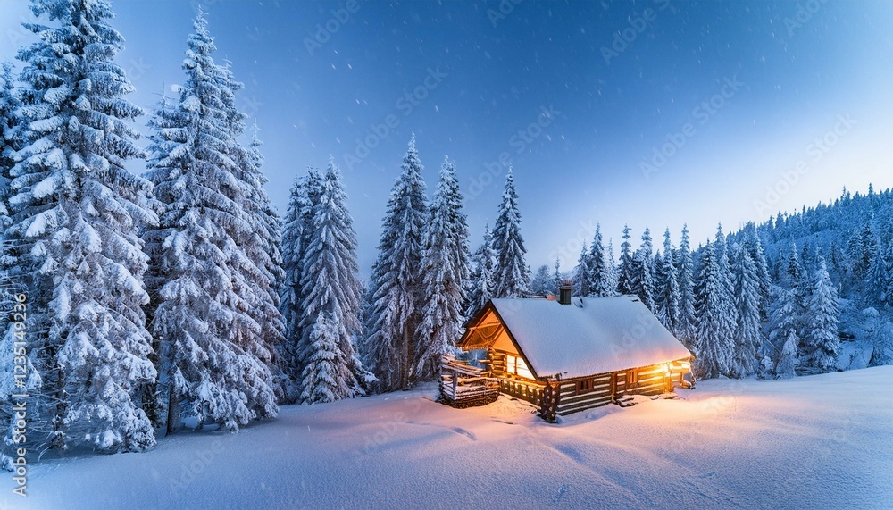 Fototapeta premium The serenity of winter is a retreat for the soul.