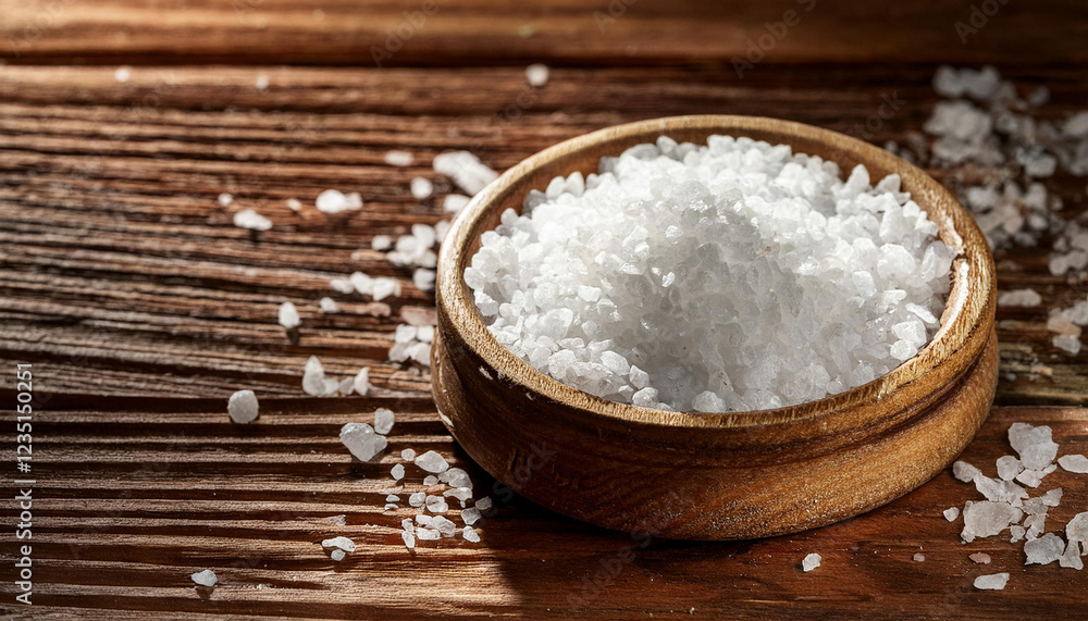 closeup of sea salt on rustic timber history closeup of sea salt on rustic timber history