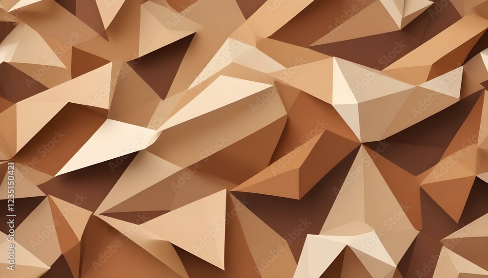 Formas geométricas abstractas en tonos marrones y beige Formas geométricas abstractas en tonos marrones y beige
