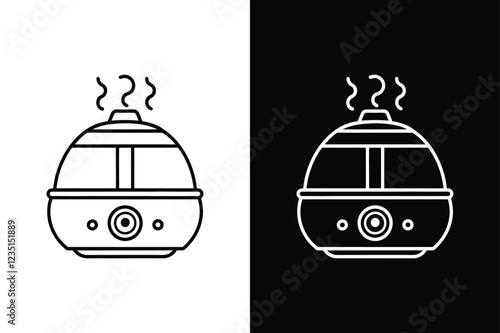 Humidifier icon flat icon vector on White Background Vector Art Illustration on white background.