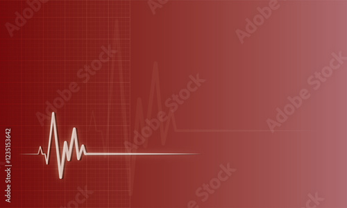 Ecg diagram, medical theme background