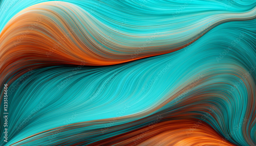 horizontal colourful abstract wave history with medium turquoise darkish turquoise and coffee colorings may be used as texture heritage or wallpaper horizontal colourful abstract wave history with medium turquoise darkish turquoise and coffee colorings may be used as texture heritage or wallpaper