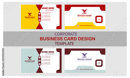 Creative design template business card 