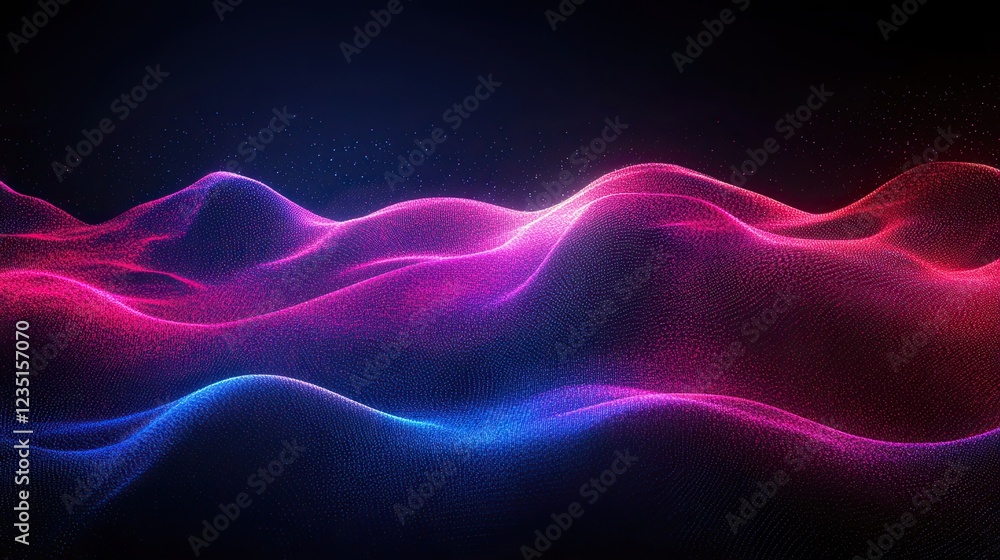Obraz premium Abstract technology mesh background with particle and line effects. -