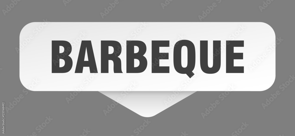 barbeque sticker. barbeque sign isolated on gray background barbeque sticker. barbeque sign isolated on gray background