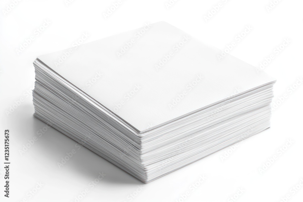 Stack of Blank White Paper Sheets for Printing Stack of Blank White Paper Sheets for Printing