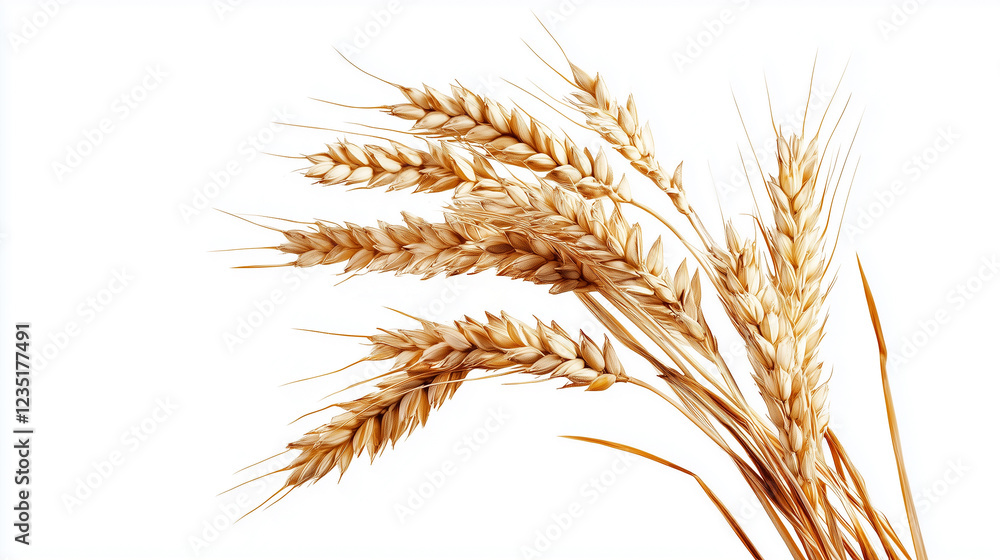Fototapeta premium Barley on white background