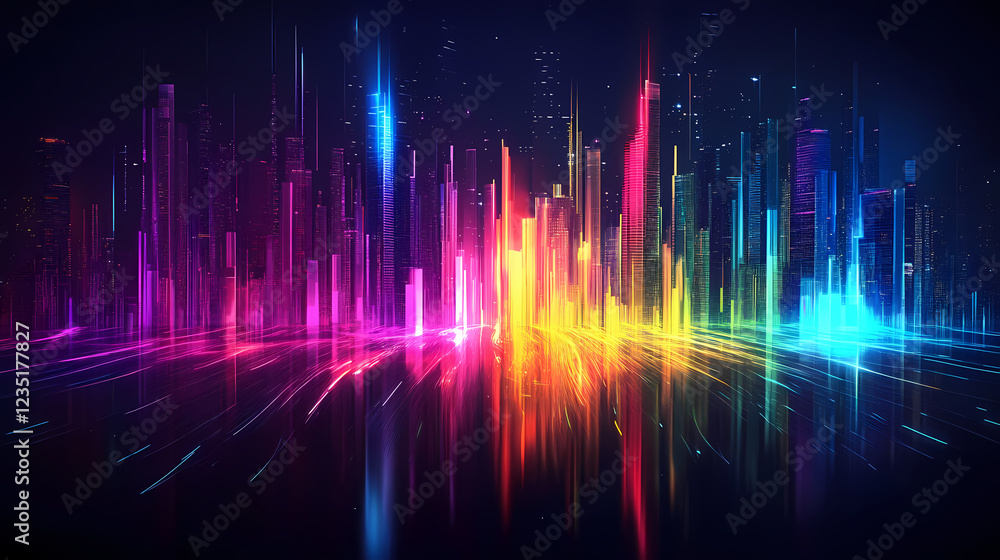 futuristic neon cityscape futuristic neon cityscape