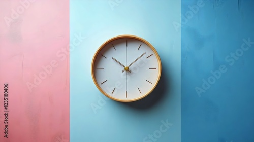 Wallpaper Mural A clock with the hands on the number 3 and 9 Torontodigital.ca