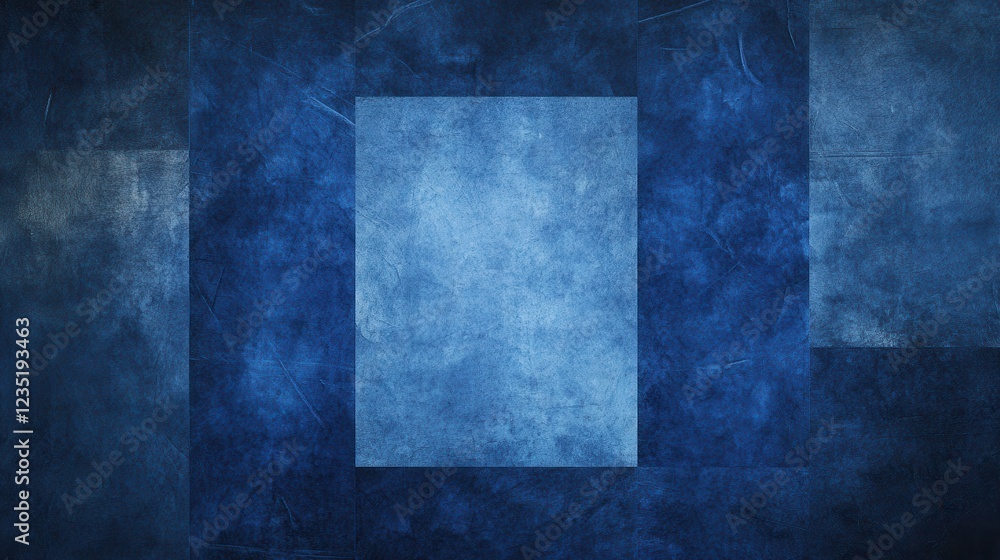 Naklejka premium Textured Blue Background with Subtle Grunge and Artistic Elements
