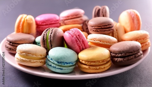 Wallpaper Mural diverse flavoured macarons or macaroon Torontodigital.ca