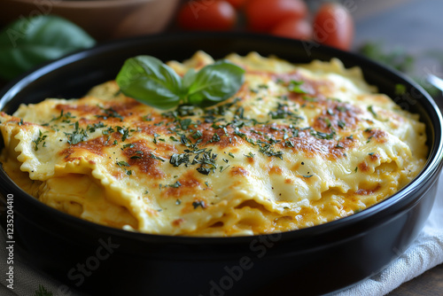 Wallpaper Mural lasagna with tomato and basil Torontodigital.ca