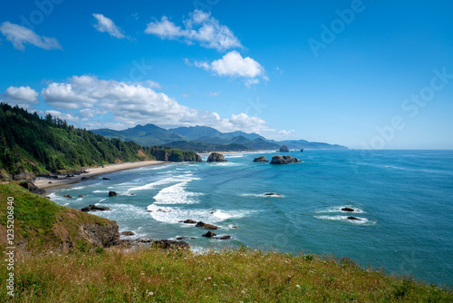 Ecola Point view of Cannon Beach Oregon photo