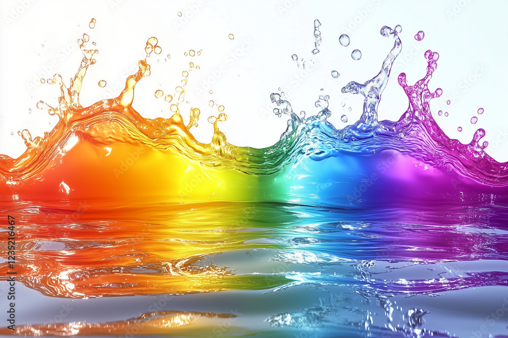 colourful water splash colourful water splash