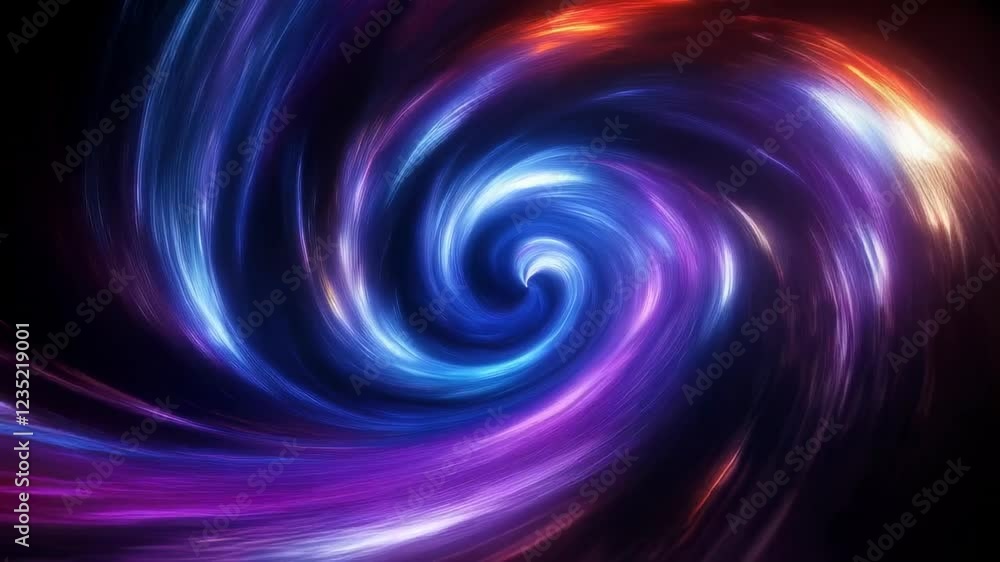 Captivating Cosmic Swirl of Light and Color in Deep Space Captivating Cosmic Swirl of Light and Color in Deep Space