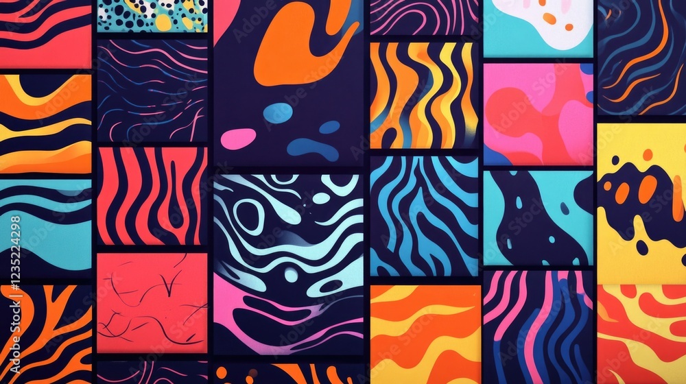 Vibrant Abstract Paintings Vibrant Abstract Paintings