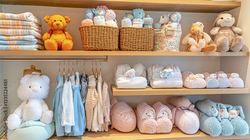 custom made wallpaper toronto digitalBaby Clothes & Toys Store Shelf Display