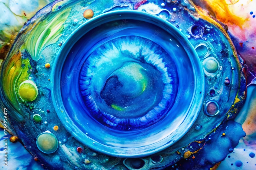 Abstract Fluid Art: mesmerizing swirling colors create a vibrant, dynamic composition. The deep blues, greens, and golds form a captivating circular pattern. Abstract Fluid Art: mesmerizing swirling colors create a vibrant, dynamic composition. The deep blues, greens, and golds form a captivating circular pattern.