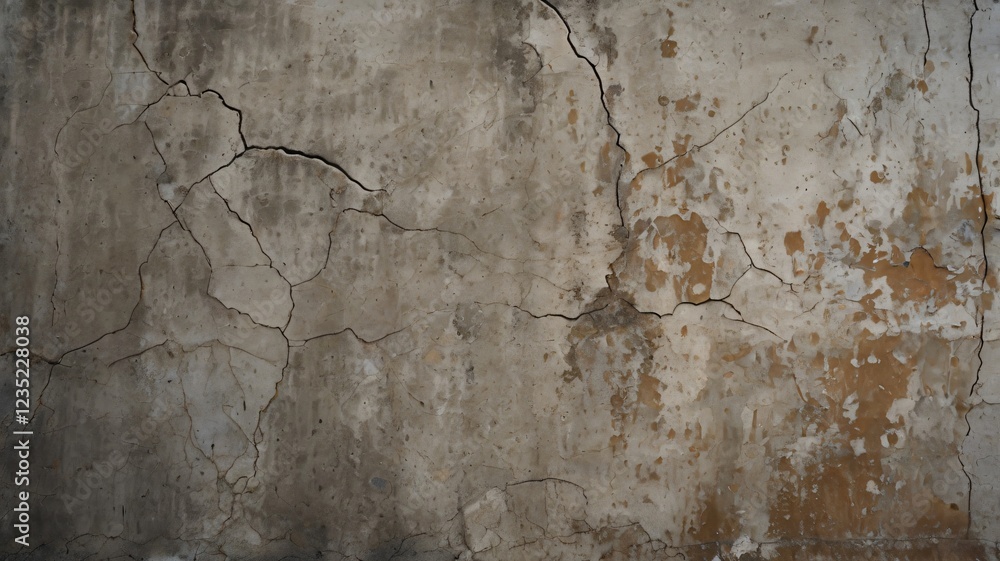 Obraz premium Cracked concrete wall texture