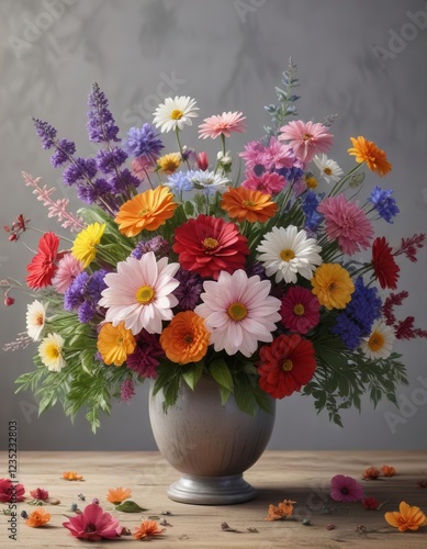 Wallpaper Mural Colorful floral arrangement with seasonal flowers ,  spring,  nature art Torontodigital.ca