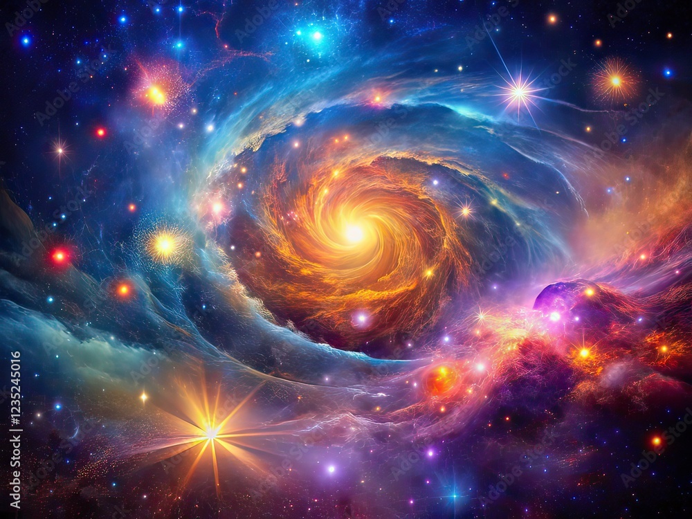Fototapeta premium Abstract Night Photography Backgrounds, Astro, Nebula, Deep Space