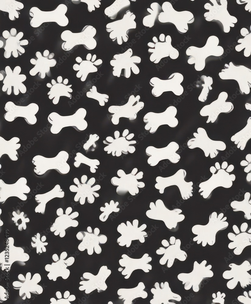 Dog Bone Vector Dog Paw Doodle Seamless Pattern Isolated Wallpaper Background, dog lover decor, dog bone vector Dog Bone Vector Dog Paw Doodle Seamless Pattern Isolated Wallpaper Background, dog lover decor, dog bone vector