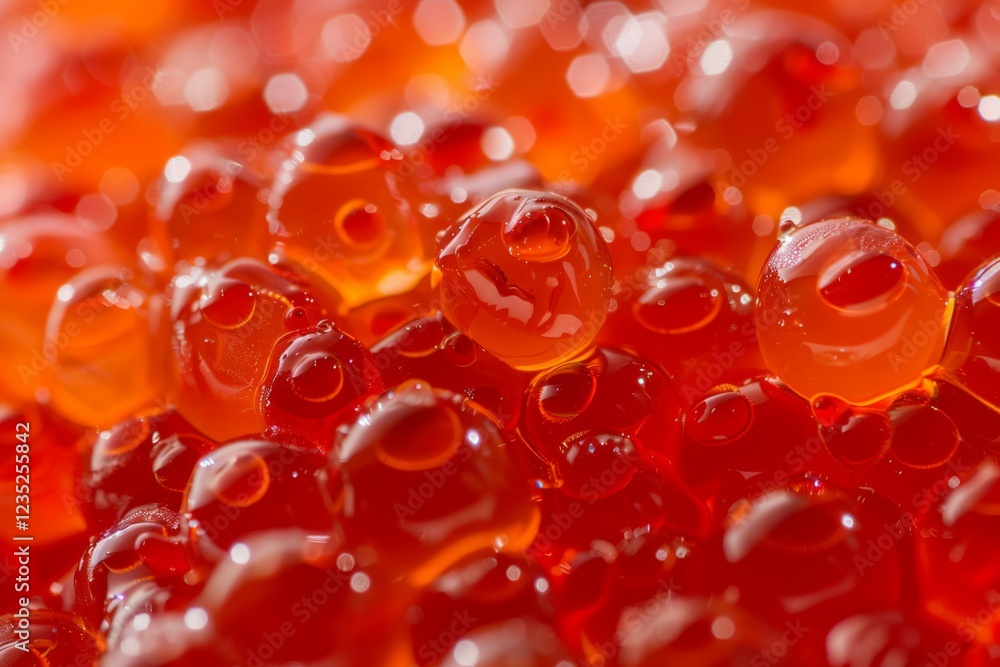 Fresh and wet natural red caviar. Image illustrated food for advertisement Fresh and wet natural red caviar. Image illustrated food for advertisement